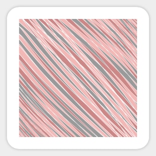 Striped-pattern, pink, grey, simple, minimal, minimalist, lined-pattern, stripe, modern, trendy, basic, digital, pattern, abstract, lines, line, line-art, jewel-color, Sticker